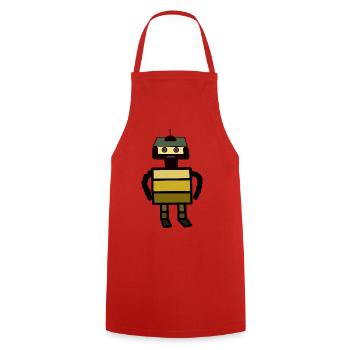Robotique Vaisseau Spatial Technologie Enfants Enfant Fantaisie - Tablier de cuisine - rouge - Devant - AI Model Male 185 dark (185cm)