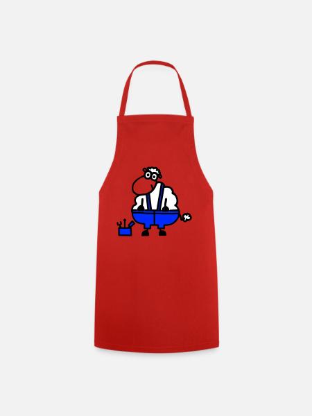 Handwerkerschaf, Held der Arbeit - Kochschürze - Rot
