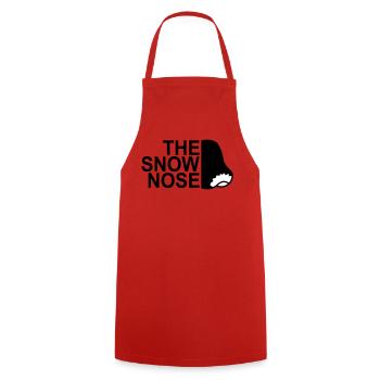 Abstract neon lights in cityscape - Cooking Apron - red - Front - AI Model Male 185 dark (185cm)
