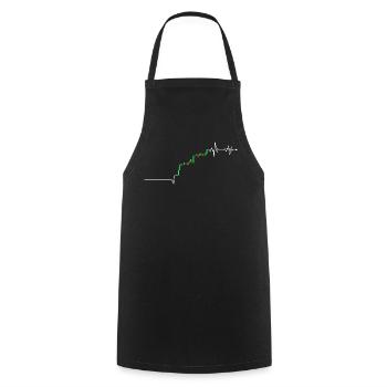 TrendPulse Rally Chart - Cooking Apron - black - Front - AI Model Male 185 dark (185cm)