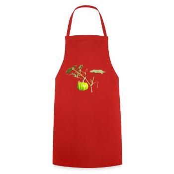 Citrouille - Tablier de cuisine - rouge - Devant - AI Model Male 185 dark (185cm)
