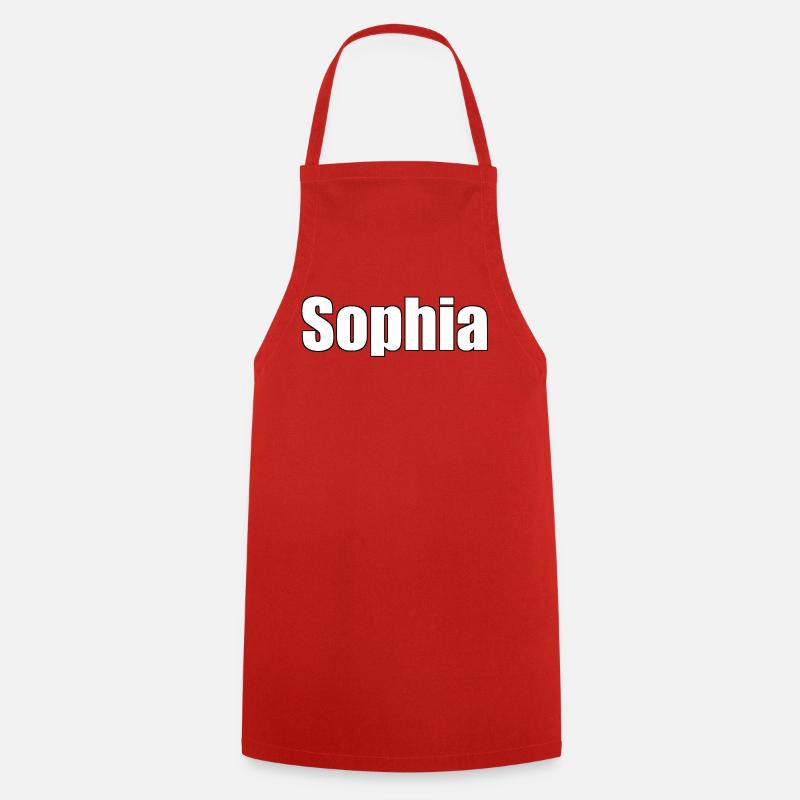 Sophia - (Nom du peuple) - Tablier de cuisine - rouge