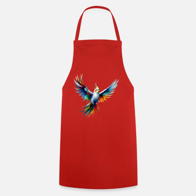Rainbow Nymph (02) - Cooking Apron - red