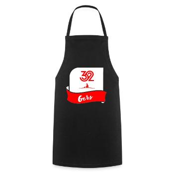 Gers - Tablier de cuisine - noir - Devant - AI Model Male 185 dark (185cm)