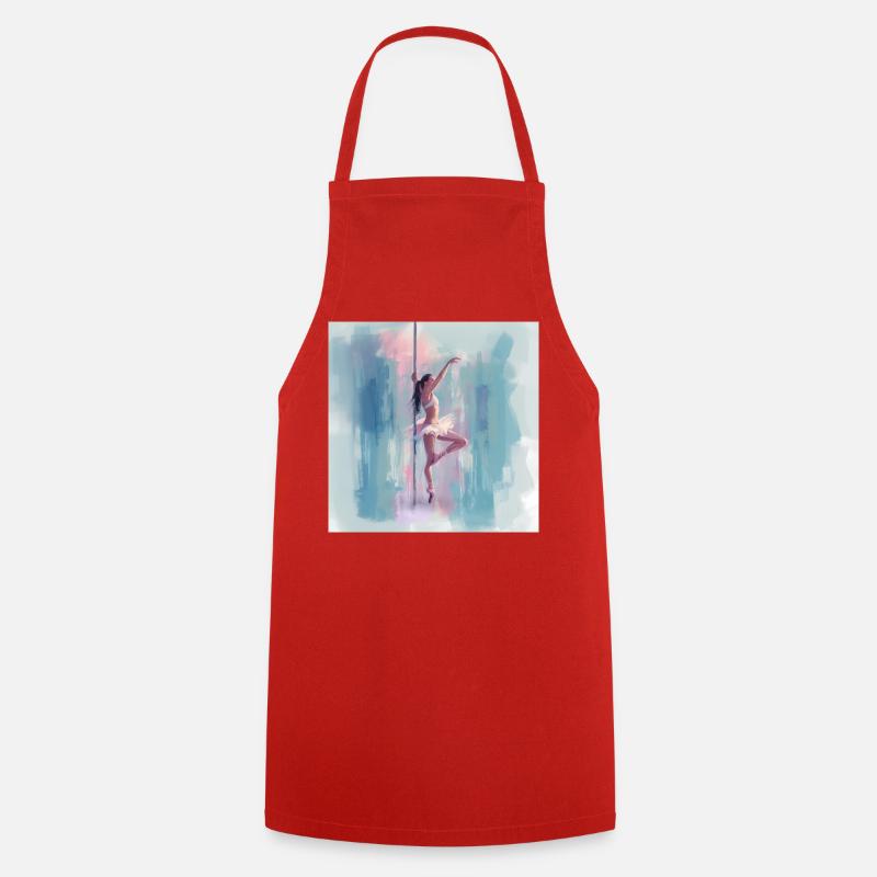 Guache Pole Pirouette - Tablier de cuisine - rouge