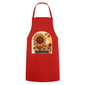 Sunshine for the soul - Cooking Apron - red - Front - AI Model Male 185 dark (185cm)