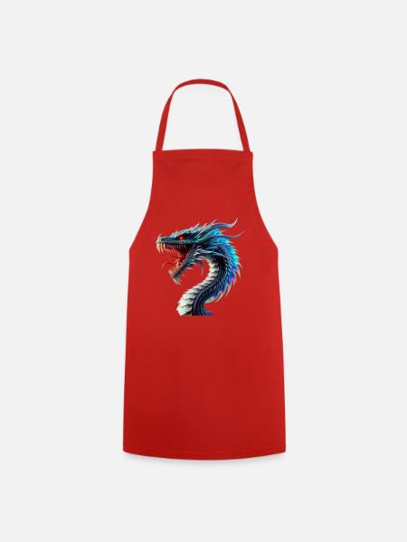Drache (02) - Kochschürze - Rot