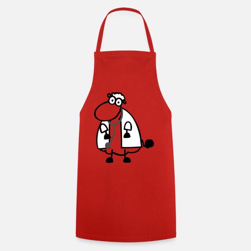 Mouton du docteur - Tablier de cuisine - rouge