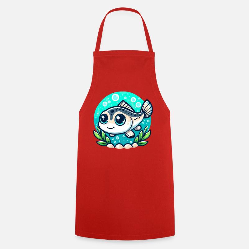 Salmoni - Cooking Apron - red