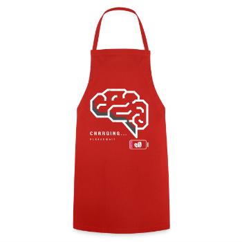 Charge neuronale Cerveau Graphique - Tablier de cuisine - rouge - Devant - AI Model Male 185 dark (185cm)
