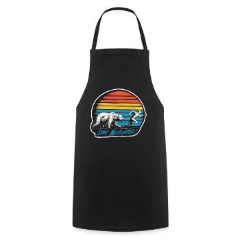 Stay Motivated - Cooking Apron - black - Front - AI Model Male 185 dark (185cm)