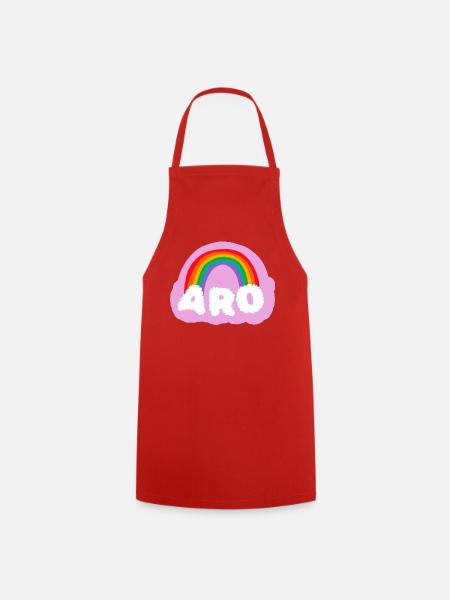 Aromantik, aromatisch, aro - Kochschürze - Rot