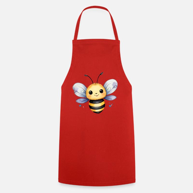 Little Bee - Cooking Apron - red