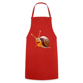 Snail Vineyard Snail Shell Snails - Cooking Apron - red - Front - AI Model Male 185 dark (185cm)