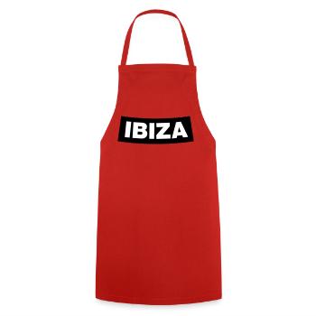 IBIZA Chapter Element (JGA MC-Rocker-Design) - Kochschürze - Rot - Vorne - AI Model Male 185 dark (185cm)
