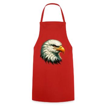 Eagle - Cooking Apron - red - Front - AI Model Male 185 dark (185cm)