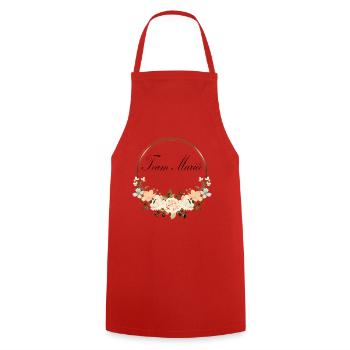 Bride Team - Cooking Apron - red - Front - AI Model Male 185 dark (185cm)