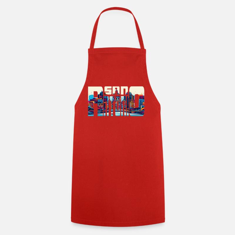 SAN ANTONIO - Cooking Apron - red
