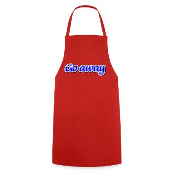 Réclamation Go away - Vectorgraphic - Tablier de cuisine - rouge - Devant - AI Model Male 185 dark (185cm)
