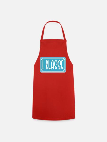 EINSCHULUNG 1. KLASSE - Kochschürze - Rot