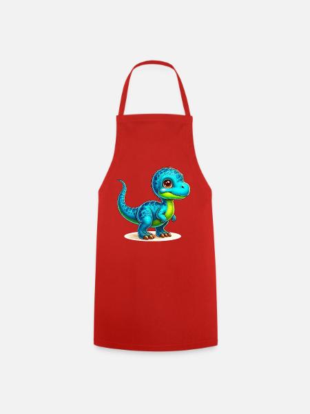 Dinosaurier - Kochschürze - Rot