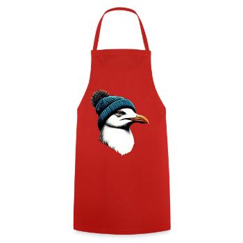 Mouette - Tablier de cuisine - rouge - Devant - AI Model Male 185 dark (185cm)