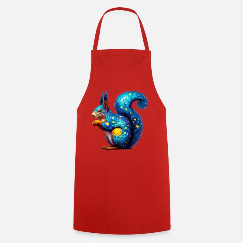 Écureuil - Tablier de cuisine - rouge