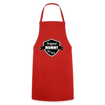 The Best Mom - Mother's Day - Cooking Apron - red - Front - AI Model Male 185 dark (185cm)