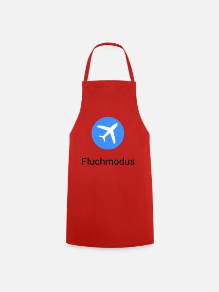 Airplane Mode Swearing Airplane Icon Office Humor Funny - Cooking Apron - red