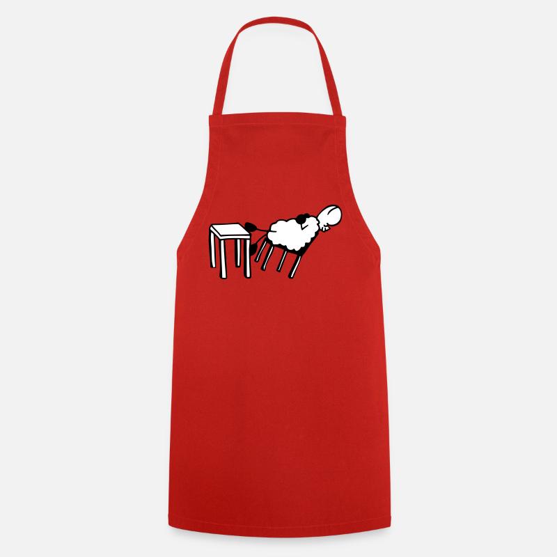 Sleeping sheep - Cooking Apron - red