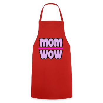 Maman - Tablier de cuisine - rouge - Devant - AI Model Male 185 dark (185cm)
