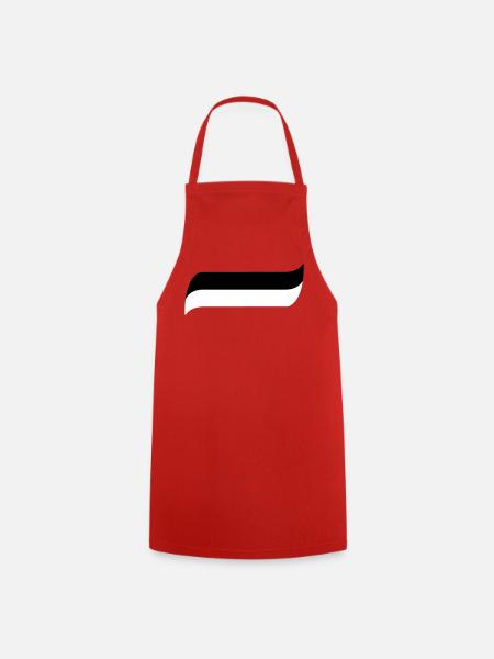 siyah beyaz - Cooking Apron - red