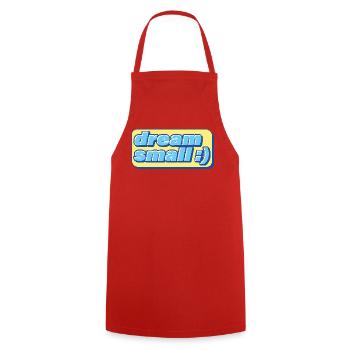 Retro Pixel Dream – Motivation ironique - Tablier de cuisine - rouge - Devant - AI Model Male 185 dark (185cm)
