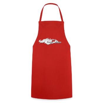 Carpe Diem - Cooking Apron - red - Front - AI Model Male 185 dark (185cm)