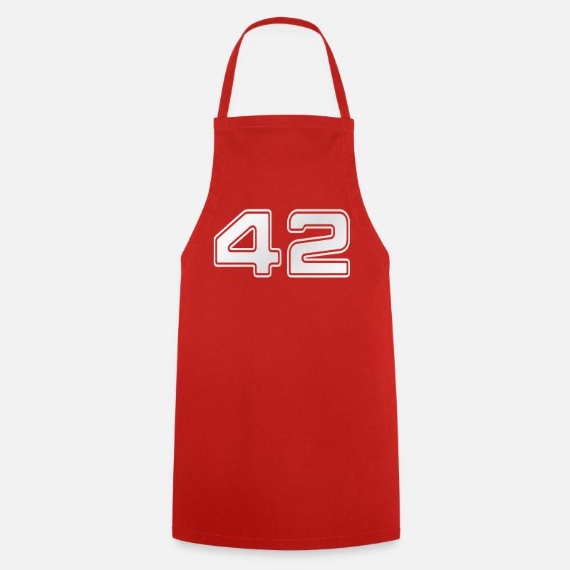 NERDY forever - 42 - Cooking Apron - red