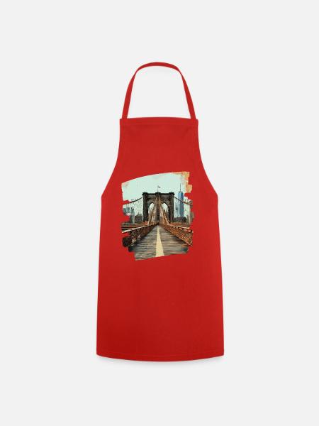 Brooklyn Bridge - Kochschürze - Rot