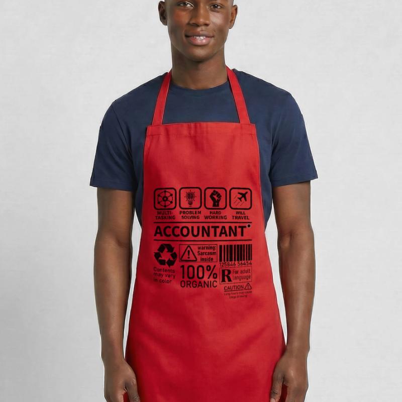 Comptable Multi tâche Résolution de problèmes Travail acharné Tablier de cuisine