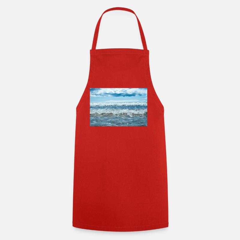 Wave noise - Cooking Apron - red
