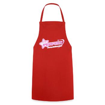 I'm Perfect – Y2K Pinkcore Aesthetic Design - Cooking Apron - red - Front - AI Model Male 185 dark (185cm)