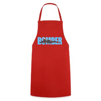 Bomber Avro 698 Vulcan - Cooking Apron - red - Front - AI Model Male 185 dark (185cm)