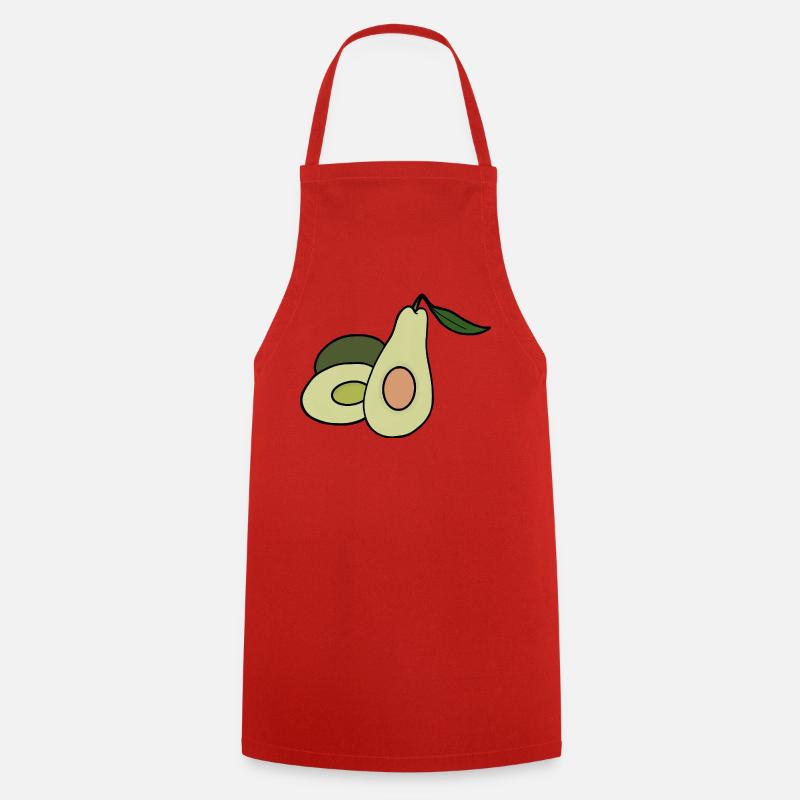 Delicious Fruit Avocado - Cooking Apron - red