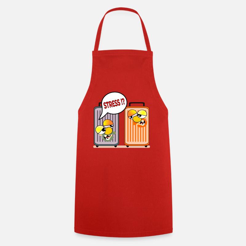 VALISE DE VACANCES STRESS VACANCES - Tablier de cuisine - rouge