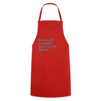 Question n° 2 d’enregistrement - Tablier de cuisine - rouge - Devant - AI Model Male 185 dark (185cm)