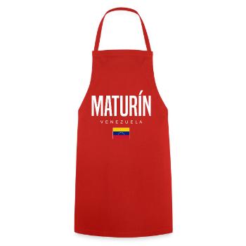Maturin Venezuela - Cooking Apron - red - Front - AI Model Male 185 dark (185cm)