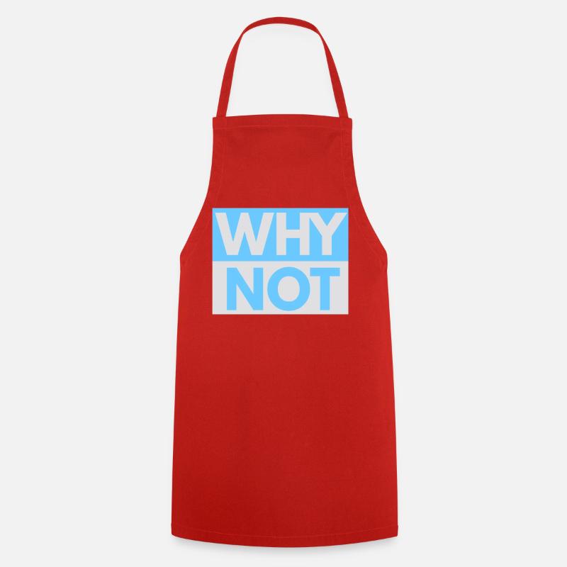 Why Not imprint - Cooking Apron - red