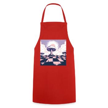 Dreamscape Champignon Pays des merveilles - Tablier de cuisine - rouge - Devant - AI Model Male 185 dark (185cm)
