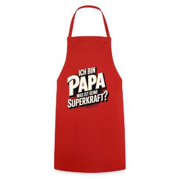 I'm Dad – What's Your Superpower? - Cooking Apron - red - Front - AI Model Male 185 dark (185cm)