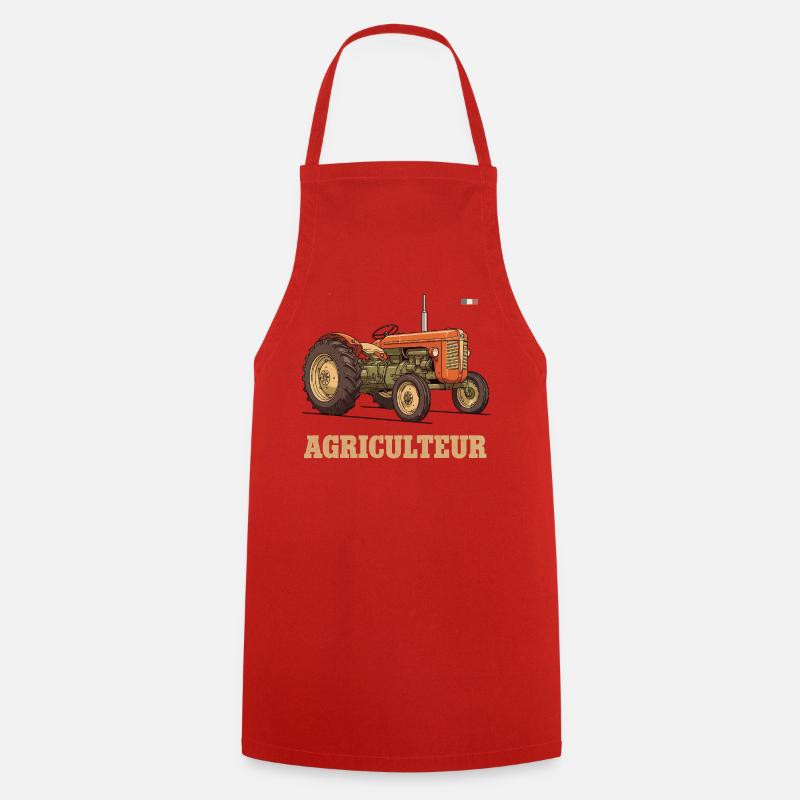 French farmer - Cooking Apron - red