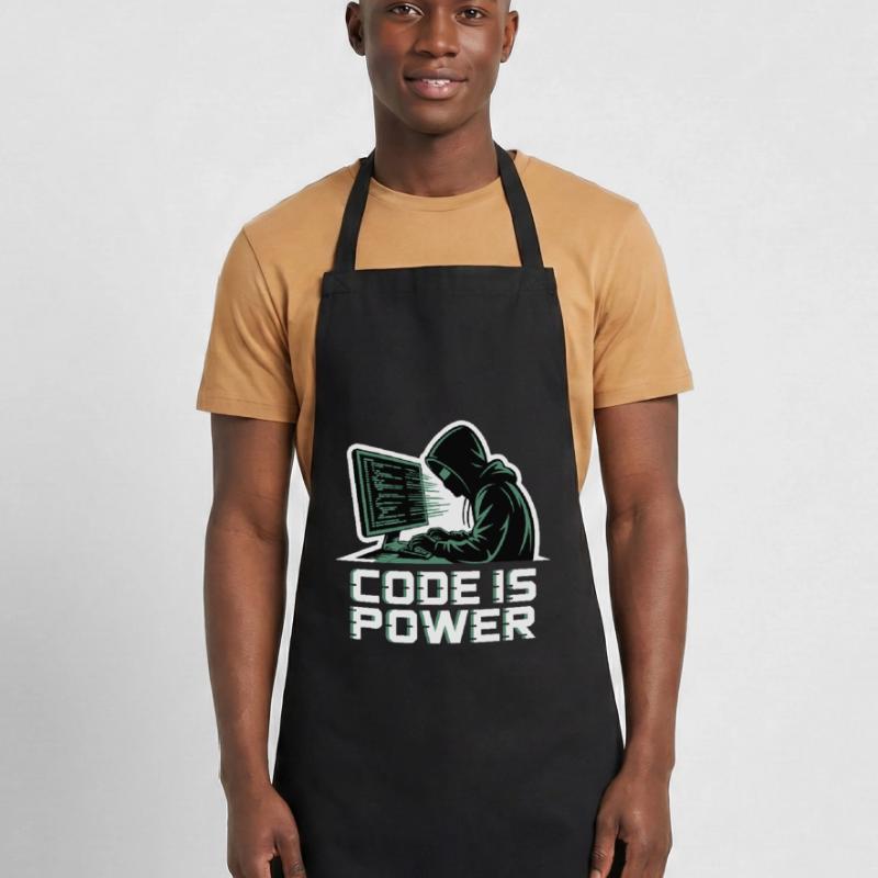 Cyber Hacker Code Infinity Design Tablier de cuisine