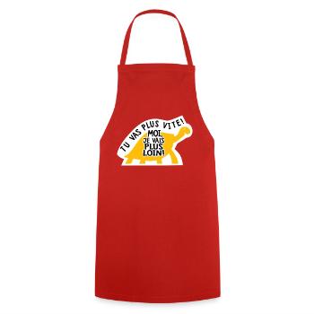 drôle_humour_sarcasme_sticker_camping_car_van_ - Tablier de cuisine - rouge - Devant - AI Model Male 185 dark (185cm)